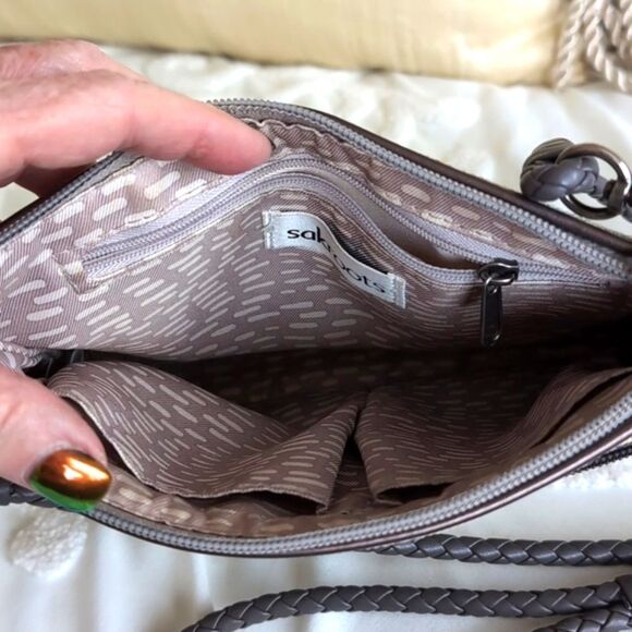 Sakroots Mini Campus One World Brown Faux Leather Convertible Straps/ Cr… - Picture 7 of 14